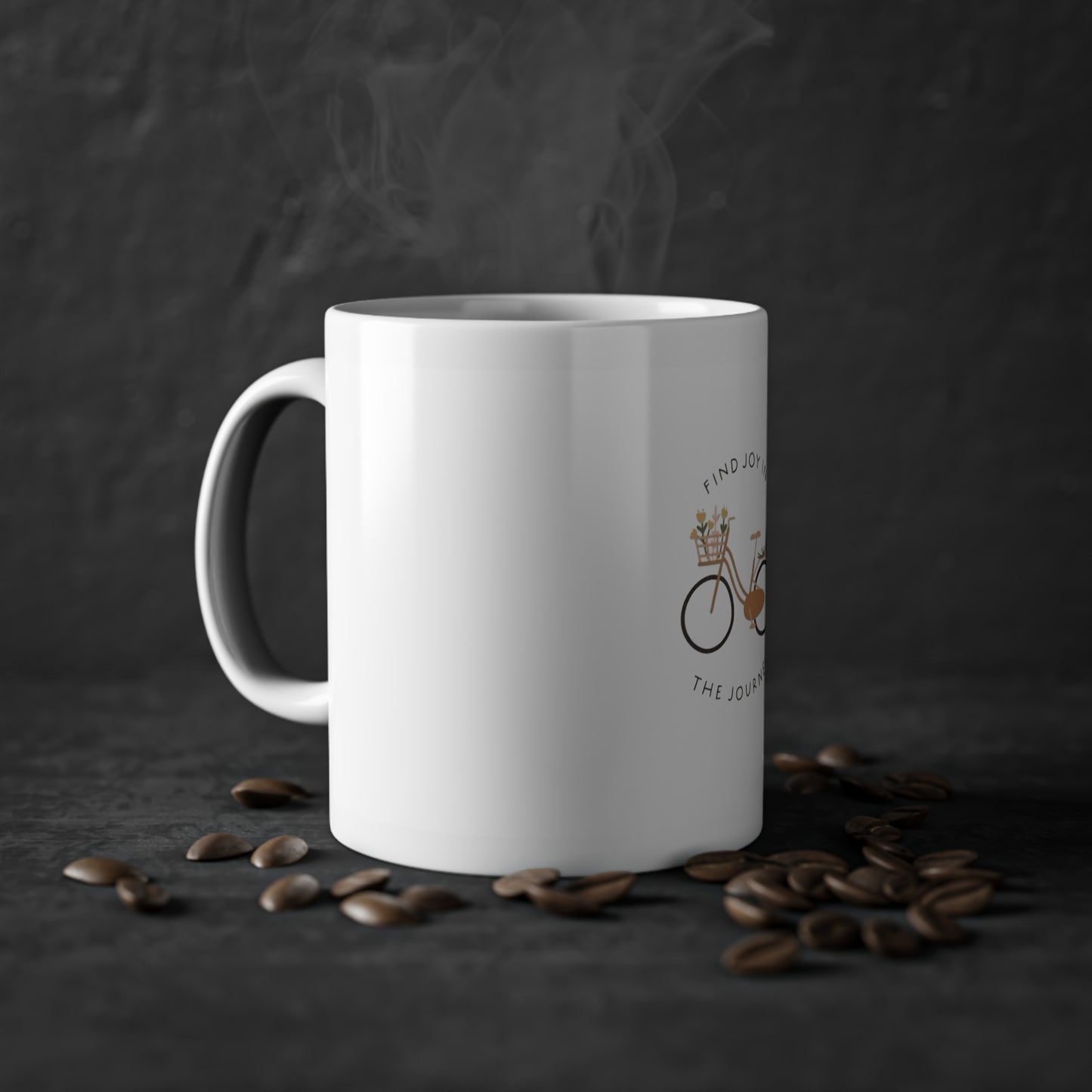 Find Joy in the Journey Mug – Bicycle Design