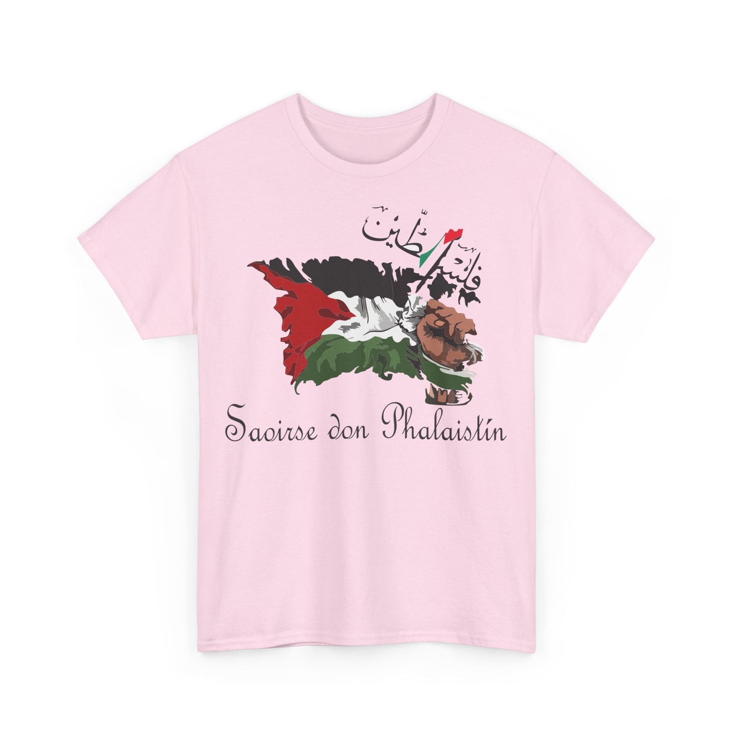 Saoirse don Phalaistín Unisex Tee | Free Palestine T-Shirt | Irish Solidarity Shirt | Human Rights Political Statement Tee