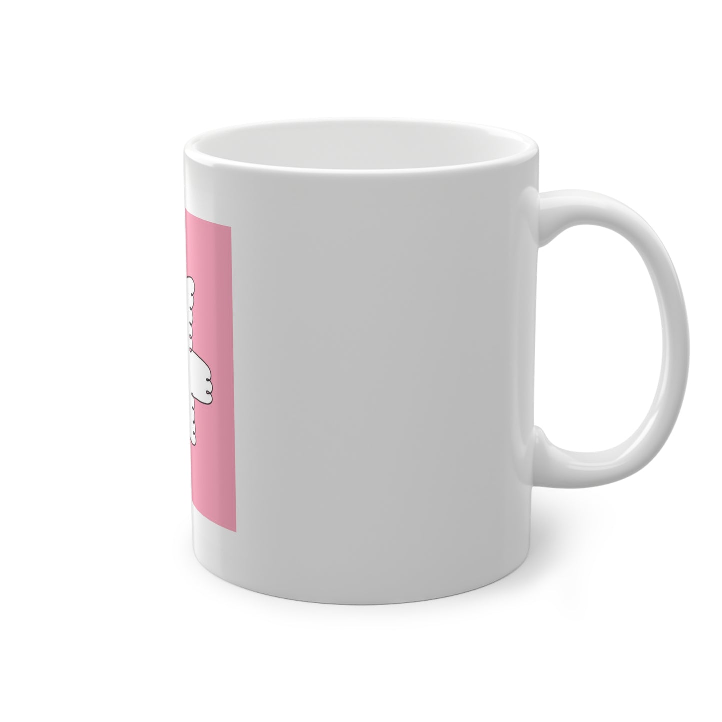 Peace Dove Mug | Kindness Gift | Ethical Ceramic Cup | Love & Peace Symbol | Pink Positive Coffee Mug