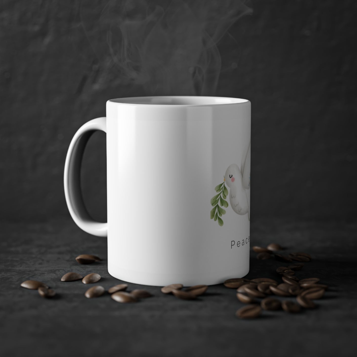 White Dove Peace Mug – Symbol of Hope & Harmony