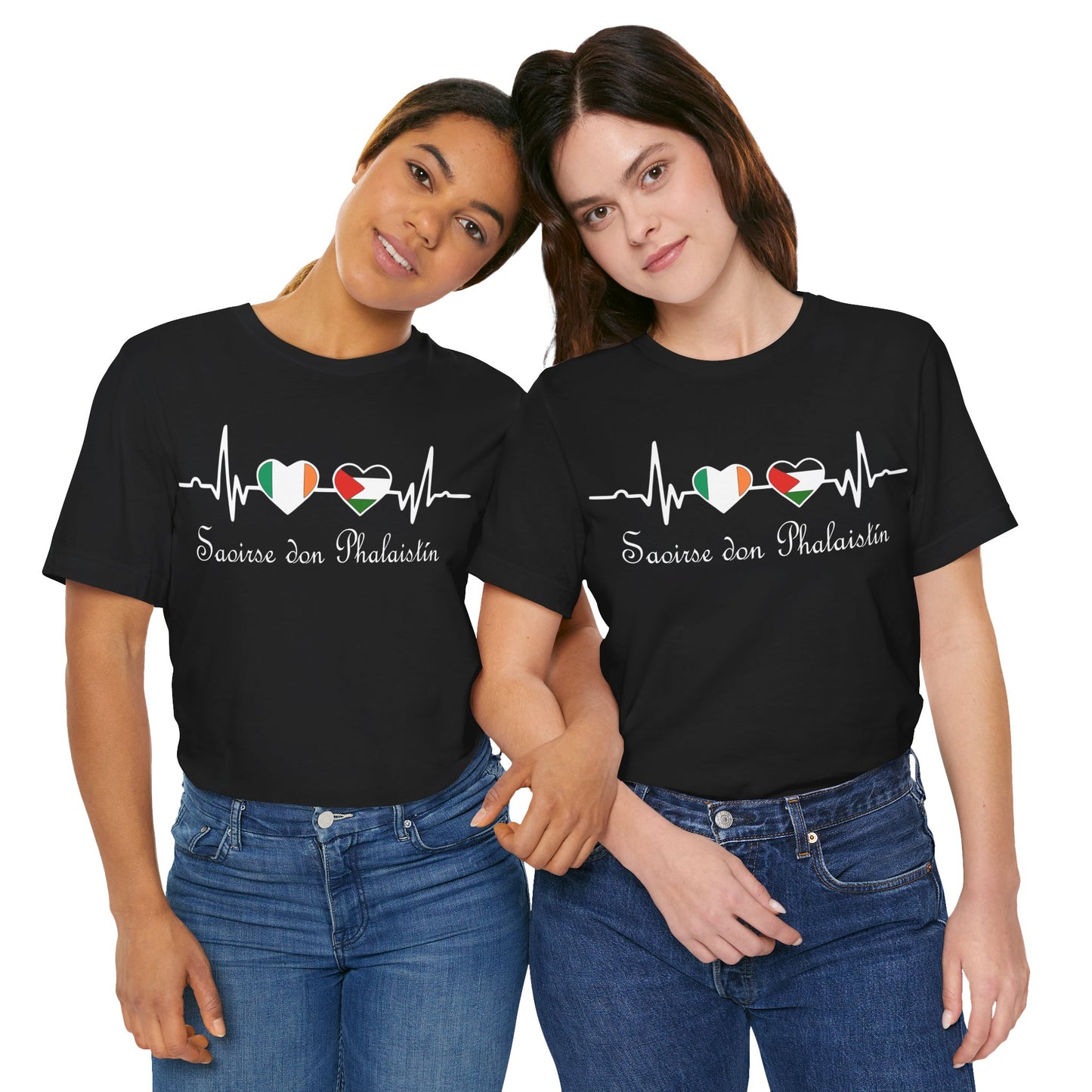 Ireland Supports Palestine T-Shirt | Saoirse don Phalaistín Tee | Free Palestine Shirt