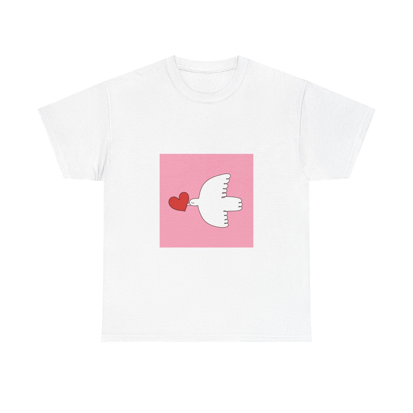 Love in Flight Dove T-Shirt | Peaceful Heart Tee | Ethical Apparel Made in the EU