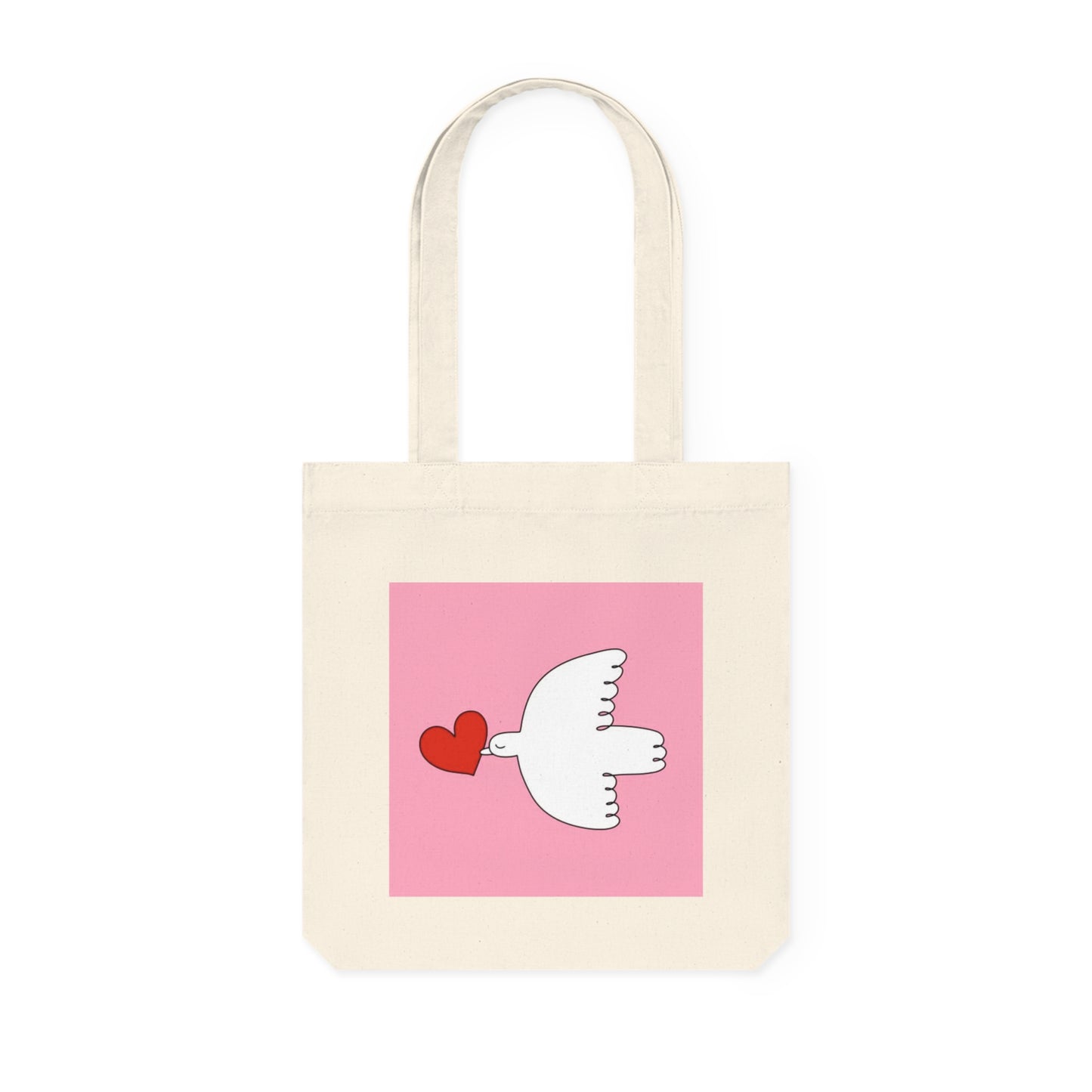 Love Dove Tote Bag | Peace & Kindness Gift | Eco Canvas Bag for Everyday Use