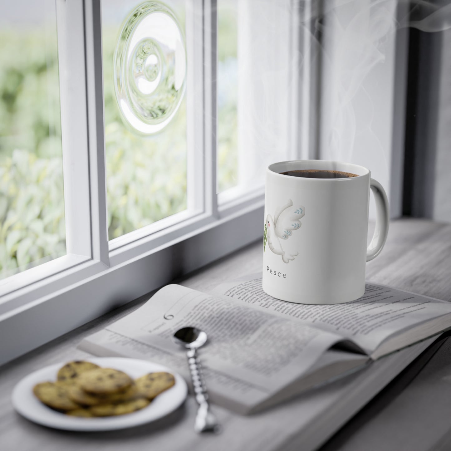 White Dove Peace Mug – Symbol of Hope & Harmony