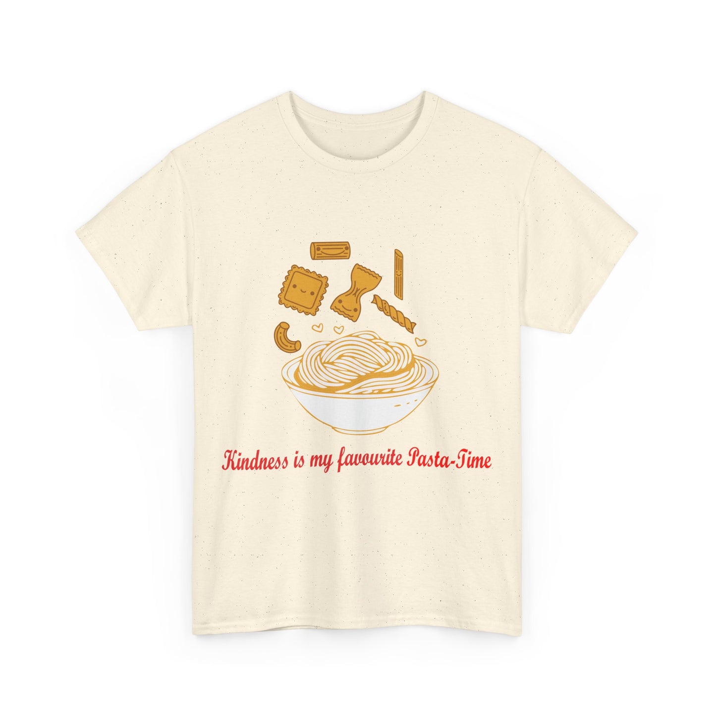 Kindness Is My Pasta-Time T-Shirt | Wholesome Funny Food Tee | Quirky Kindness Shirt | Punny Gift for Foodies & Pasta Lovers