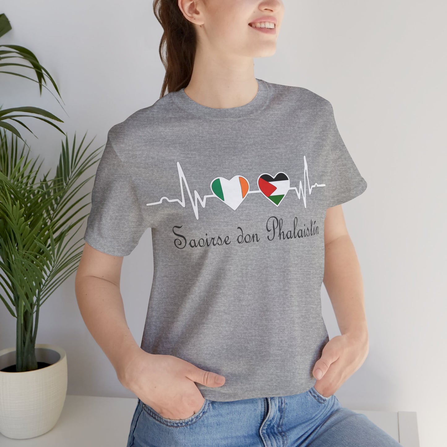 Ireland Supports Palestine T-Shirt | Saoirse don Phalaistín Tee | Free Palestine Shirt