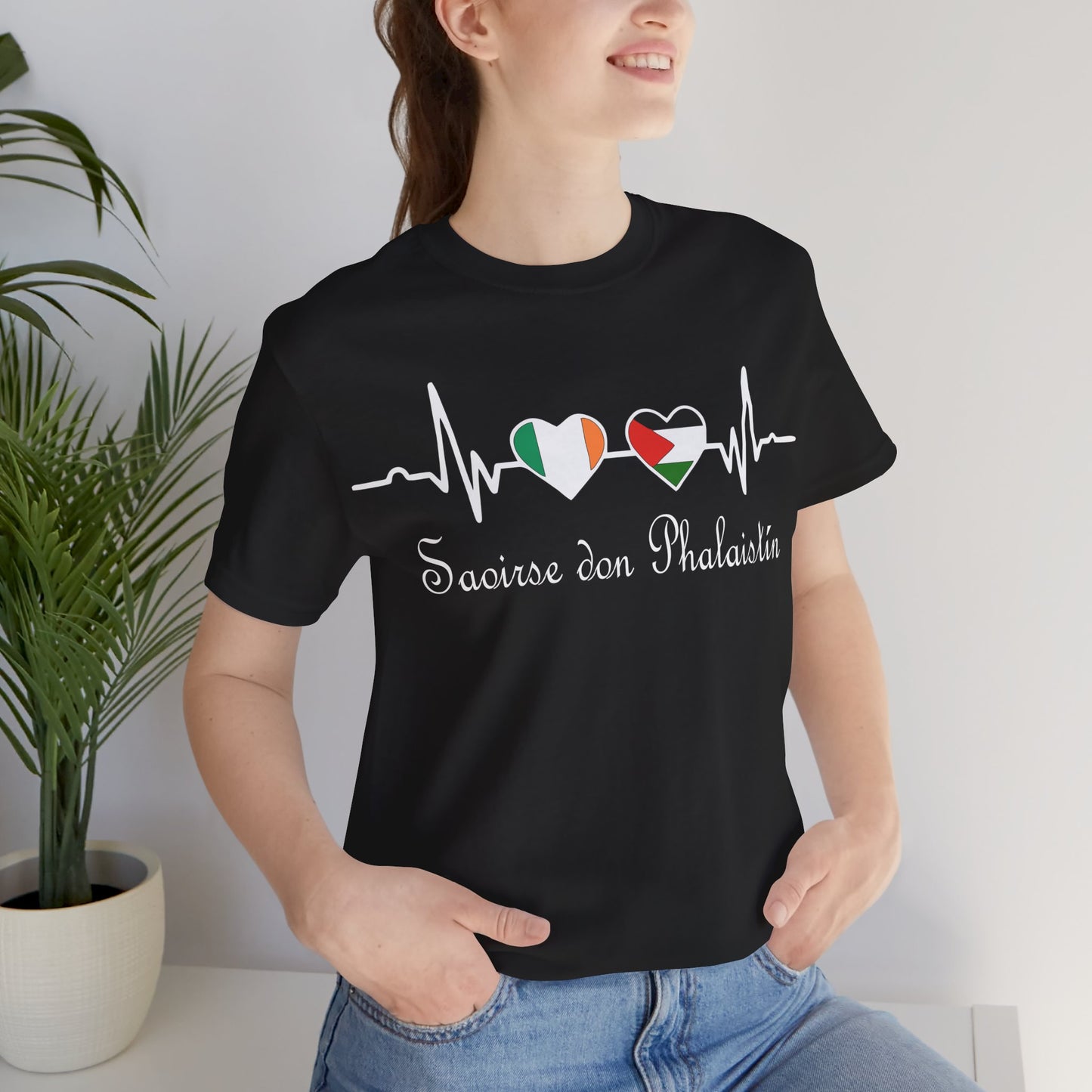 Ireland Supports Palestine T-Shirt | Saoirse don Phalaistín Tee | Free Palestine Shirt