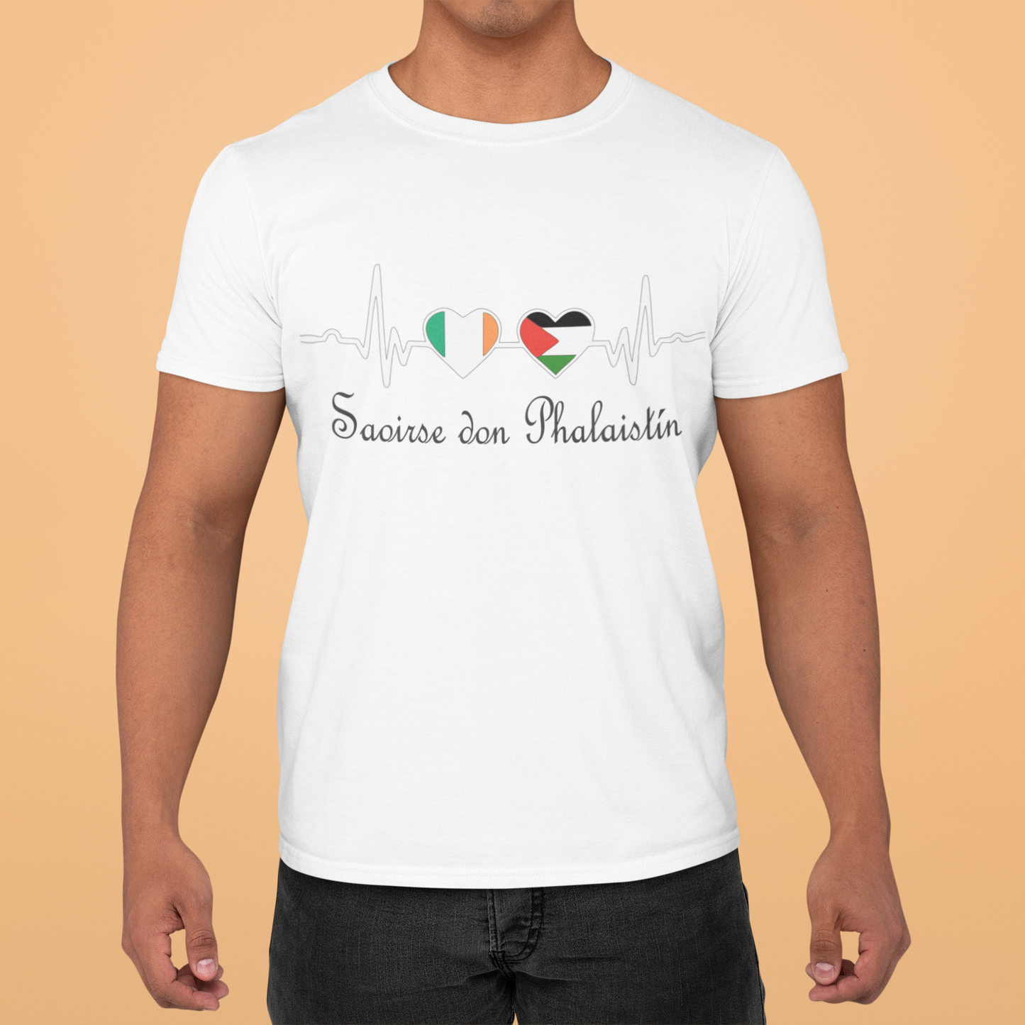 Ireland Supports Palestine T-Shirt | Saoirse don Phalaistín Tee | Free Palestine Shirt