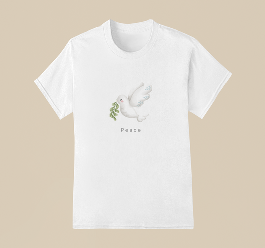 Peace Dove T-Shirt | Gentle Strength & Unity Tee | Ethical Apparel for Hopeful Hearts
