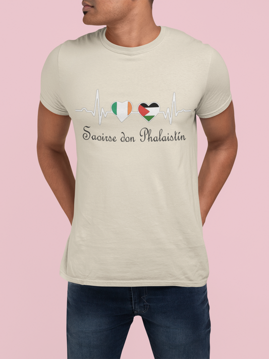 Ireland Supports Palestine T-Shirt | Saoirse don Phalaistín Tee | Free Palestine Shirt