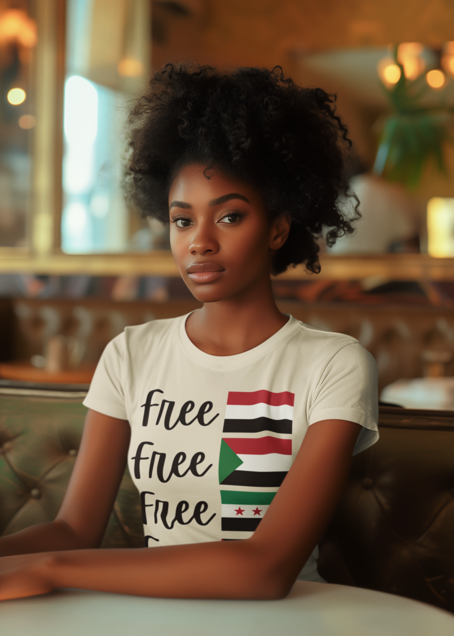 Free Syria, Sudan, Yemen & Palestine T-Shirt | Human Rights Tee | Global Solidarity Shirt | Ethical Activist Gift